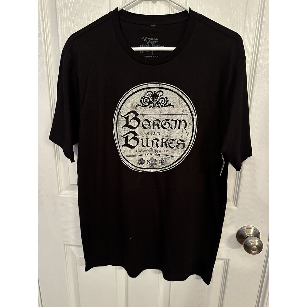 NWT Harry Potter Borgin And Burkes Wizarding World Shirt Small Men's